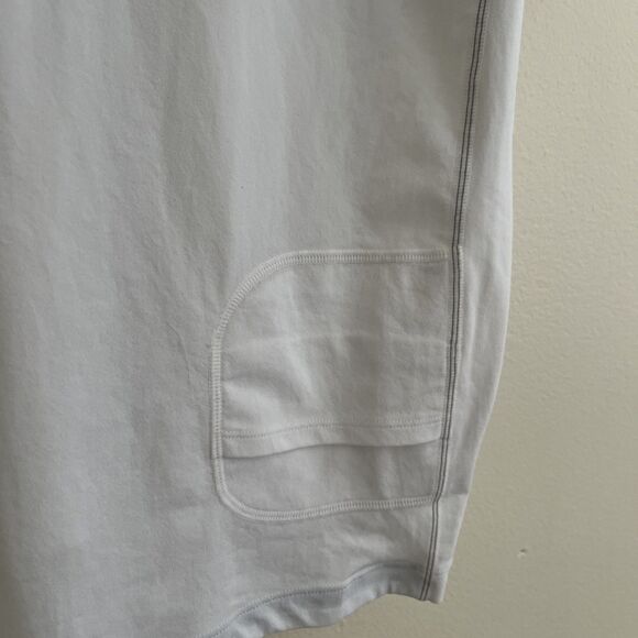 COOLIBAR Coolibar Men's Hightide Short Sleeve Swim Shirt UPF 50+, White- XL - Picture 9 of 10